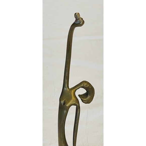 Dancing Girl Ria Figure Brass Karl Hagenauer Style 12" India Rare Collectible - Picture 4 of 11